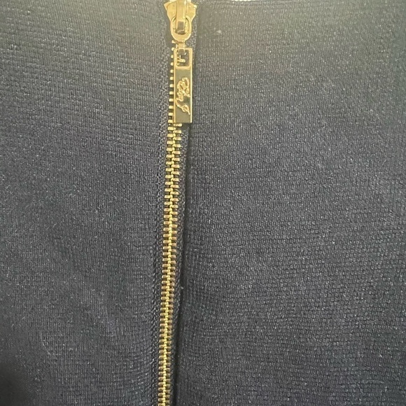 Eliza j cold shoulder navy bell sleeve dress - Picture 7 of 9